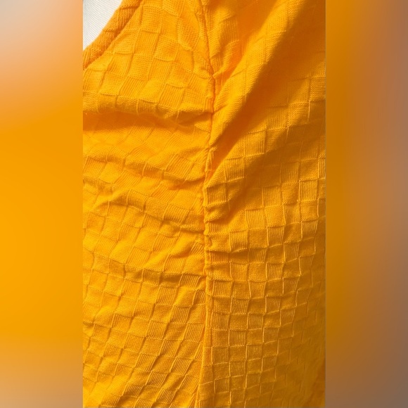 NEW FREE PEOPLE - Square Neck Halter DRESS Criss Cross Back in Orange - Picture 5 of 6